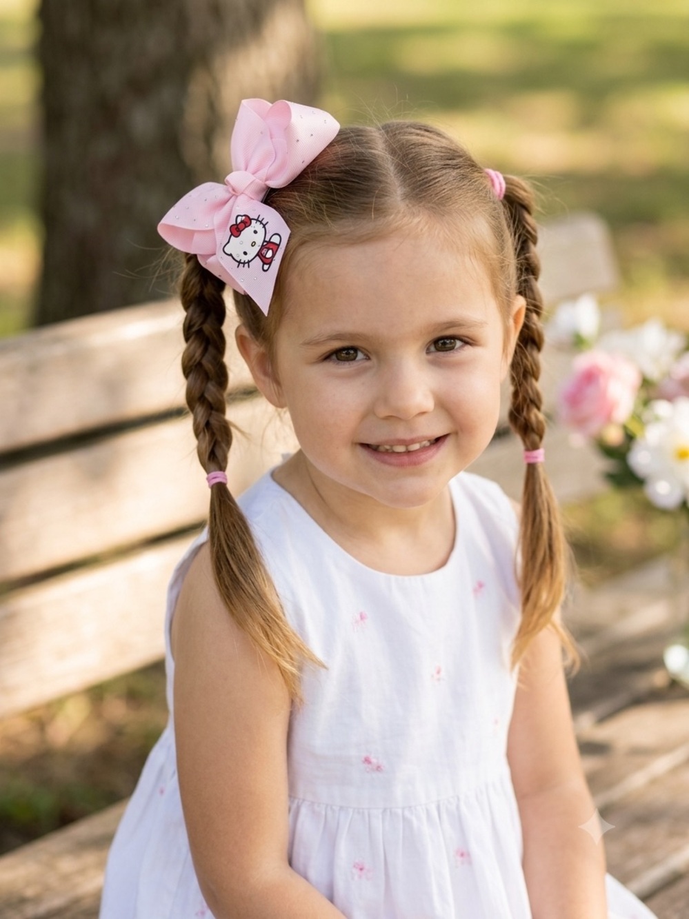 Hello Kitty Light Pink Bow Clip